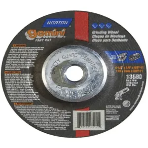 NORTON ABRASIVES 66252843585 Depressed Center Wheel T27 4-1/2 x 1/4 x 5/8-11 | AF8FQK 25TZ80