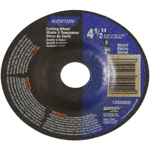 NORTON ABRASIVES 66252843611 Depressed Center Wheel T27 4-1/2 x 1/8 x 7/8 | AF8FFR 25TY64