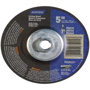 NORTON ABRASIVES 66252843615 Depressed Center Wheel T27 5 x 1/8 x 5/8-11 | AF8FPE 25TY69