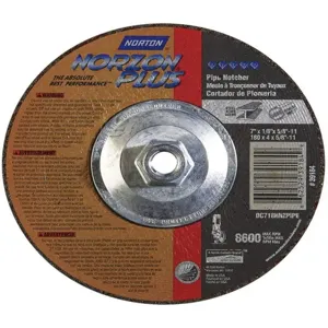 NORTON ABRASIVES 66252939184 Depressed Center Wheel T27 7 x 1/8 x 5/8-11 | AF8FQY 25TZ95