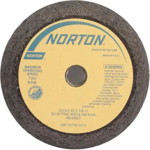 NORTON ABRASIVES 66253146922 Flaring Cup Wheel Type 11 Face Diameter 6 In | AA7ADX 15K072