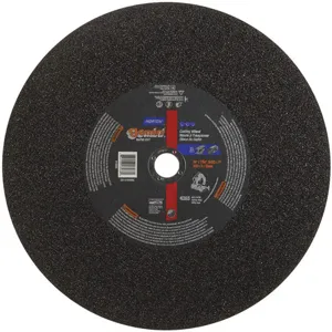 NORTON ABRASIVES 66253313588 CutOff Wheel Gemini 14 x7/64 x1 4365rpm | AH2DZV 25UA11