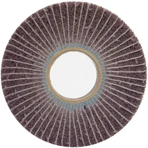 NORTON ABRASIVES 66261007678 Flap Wheel 6 Inch Diameter x 1 Inch Width 120 Grit Ao Pk 4 | AF8LHZ 26ZZ74