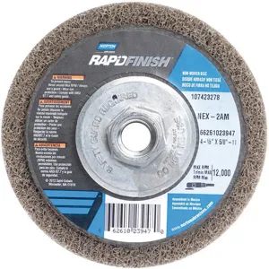 NORTON ABRASIVES 66261023947 Depressed Center Wheel 4-1/2 Inch x 1/2 Inch x 5/8-11 | AF8LHV 26ZZ69