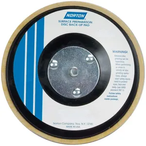 NORTON ABRASIVES 66261059360 Backup Pad 5 Inch Diameter 10000 Rpm Foam Pk5 | AF8LKF 28AA38