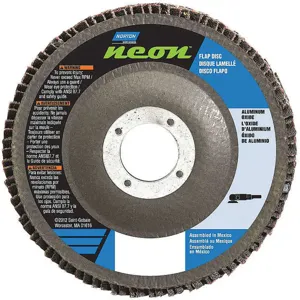 NORTON ABRASIVES 66623399174 Flap Disc 4 1/2 Inch x 120 G 5/8-11 | AB7RTP 23Z556