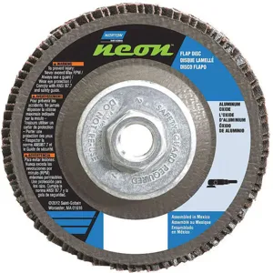 NORTON ABRASIVES 66623399205 Flap Disc 4 1/2 Inch x 36 Grit 5/8-11 | AB7RXN 23Z654