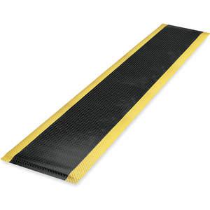 NOTRAX 479S0312YB-RS Anti-fatigue Runner 3 x 12 Feet Black With Yellow | AE4PYM 5MDL2