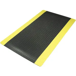 NOTRAX 479S0023YB-RS Anti-fatigue Mat 2 Feet x 3 Feet Black With Yellow | AE4PYK 5MDL0