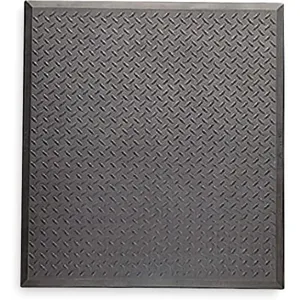 NOTRAX 545S2831BL Anti-fatigue Mat 28 Inch x 31 Inch Black Rubber | AE6ZCP 5W780