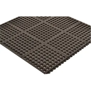 NOTRAX 550S0033BL Wet Area Matting, Black, 91 cm x 91 cm Size | AD2AHN 3LY63