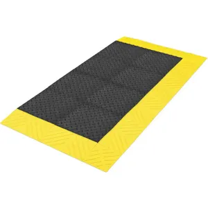 NOTRAX 621S3060BY Dry Area Matting, Black/Yellow, 3 Border, 76 cm x 152 cm Size | AC7VGP 38W610