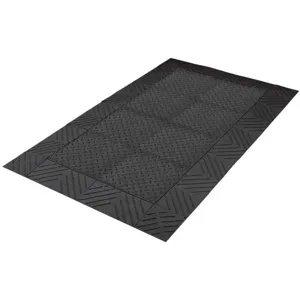 NOTRAX 621S4872BL Anti-fatigue Mat 4 Feet x 6 Feet Black | AC7VGZ 38W619