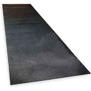 NOTRAX 830C0036-12 Switchboard Mat Black Corrugated 3x12 Feet | AE6HWC 5T434