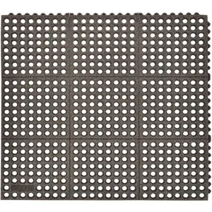 NOTRAX 850S0033BL Modular Drainage Mat Black 3 x 3 feet | AC3QFM 2VJ47