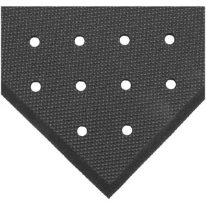 NOTRAX T17P0034BL Anti-fatigue Mat Black 4 x 3 Feet Drainge Holes | AF8FGJ 25PL43