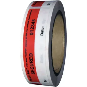 NOVAVISION INC ZS48-29RWSN-250 Tamper-evident Tape 1 Inch x 4 Inch - Pack Of 250 | AA7QJJ 16G850