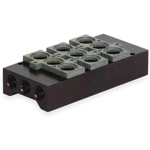 NUMATICS 206-1750 Manifold Block 3 Stations 1/4 Npt | AC9QWG 3JCR1