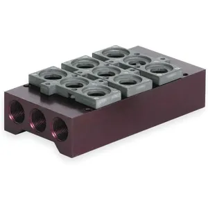 NUMATICS 206-1761 Manifold Block 3 Stations 3/8 Npt | AC9QXR 3JCV6