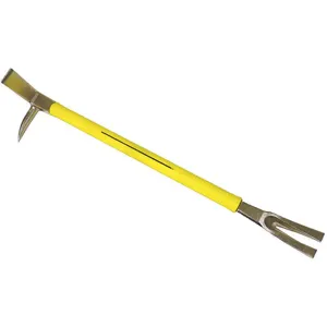 NUPLA 33803 Halligan Bar, Solid Yellow Composite Handle, Fiberglass, 25 Inch Size, Steel | CJ4LPK