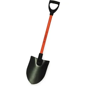 NUPLA 76225 Nonconductive Round Point Shovel 27 Inch | AD7TKK 4GFE5 / NC-RP14DPY