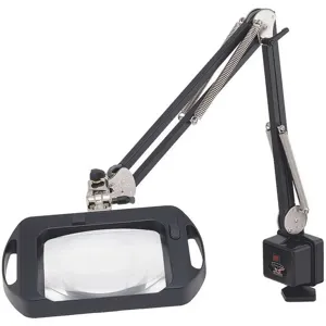 O.C. WHITE COMPANY 72400-B Magnifier Light 1.75x Black Table Clamp | AH7AGH 36NC01