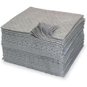 OIL-DRI L91001 Absorbent Pads Gray 15 Inch Width - Pack Of 100 | AA9XDX 1HEJ3