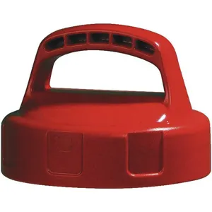 OIL SAFE 100108 Storage Lid, 4.2 Inch Height, Red, HDPE | AD2MAT 3REF4