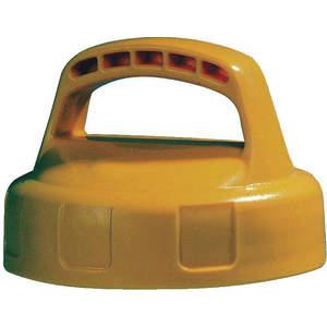 OIL SAFE 100109 Storage Lid, 4.2 Inch Height, Yellow, HDPE | AD2MAU 3REF5