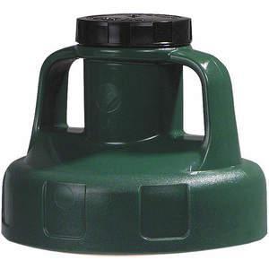 OIL SAFE 100203 Utility Lid, 2 Inch Outlet Dia., Dark Green, HDPE | AD2MAY 3REF9
