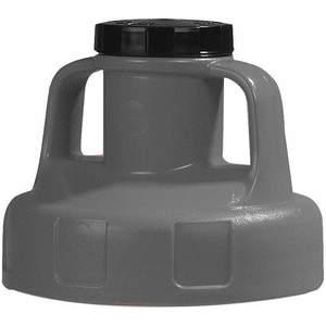 OIL SAFE 100204 Utility Lid, 2 Inch Outlet Dia., Gray, HDPE | AD2MAZ 3REG1