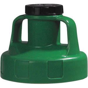 OIL SAFE 100205 Utility Lid, 2 Inch Outlet Dia., Mid Green, HDPE | AD2MBA 3REG2