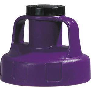 OIL SAFE 100207 Utility Lid, 2 Inch Outlet Dia., Purple, HDPE | AD2MBC 3REG4