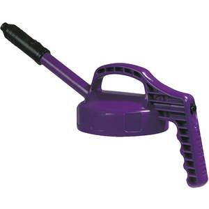 OIL SAFE 100307 Stretch Spout Lid, 0.5 Inch Outlet Dia., Purple, HDPE | AD2MBN 3REH5