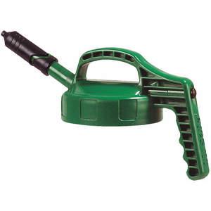 OIL SAFE 100405 Mini Spout Lid, 0.27 Inch Outlet Dia., Mid Green, HDPE | AD2MBX 3REJ4
