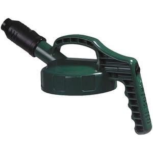 OIL SAFE 100503 Stumpy Spout Lid, 1 Inch Outlet Dia., Dark Green, HDPE | AD2MCF 3REK3