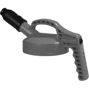 OIL SAFE 100504 Stumpy Spout Lid, 1 Inch Outlet Dia., Gray, HDPE | AD2MCG 3REK4