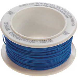 OK INDUSTRIES R30B-0050 Wire Wrapping Wire 30 Awg Blue 50 Feet | AC3GDZ 2TDT5