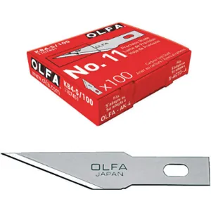 OLFA KB4-S/100 Precision Art Blade For Ak-4 - Pack Of 100 | AC6MEW 34F817