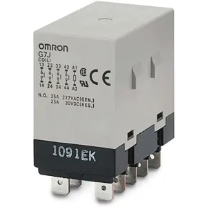 OMRON G7J-2A2B-T-W1-AC100/120 Enclosed Power Relay 25a 100/120vac Dpst | AB4HTU 1YCH9