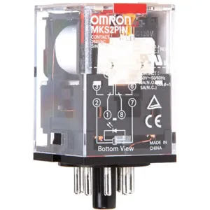 OMRON MKS2PINAC120 Relay 8-pin Dpdt 10a 120vac | AE3PRG 5EMG3