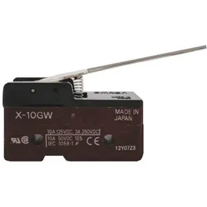 OMRON X-10GW Snap Switch 10a Spdt Hinge Lever | AC2JUB 2KRR6