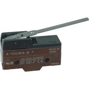 OMRON X-10GW4-B Schnappschalter 10a SPDT-Scharnierhebel mit geringer Kraft | AC2JTW 2KRP6
