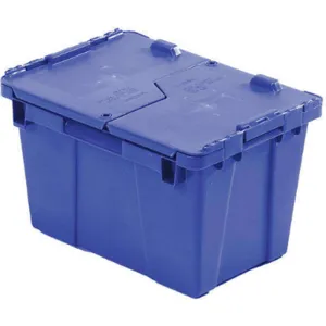 ORBIS FP06 Blue Attached Lid Container 0.6 Cu Feet Blue | AA2CYN 10E126