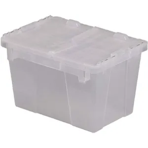 ORBIS FP06 Clear Attached Lid Container 0.6 Cu Feet Clear | AC8NBU 3CLU7