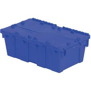 ORBIS FP075 Blue Attached Lid Container 19-3/4 x 11-3/4 x 7-1/4 Blue | AA2CYP 10E127