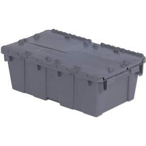 ORBIS FP075 Gray Attached-lid Container 19-3/4 x 11-3/4 x 7-1/4 Gray | AF4RYB 9HY19