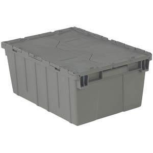 ORBIS FP143 GRAY Attached Lid Container 50 Lb Gray | AG6XTZ 49K915