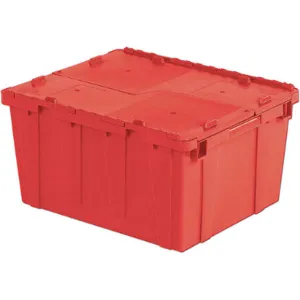 ORBIS FP261 Red Attached Lid Container 2.7 Cu Feet Red | AF3NTX 8A445