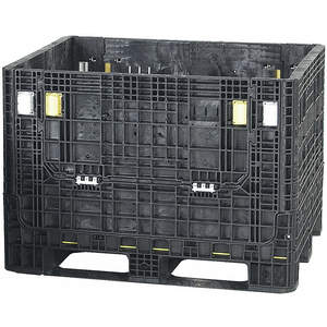 ORBIS HDR4048-34 BLACK Collapsible Container 39-5/8x47-5/16 In | AG6WHG 49H261